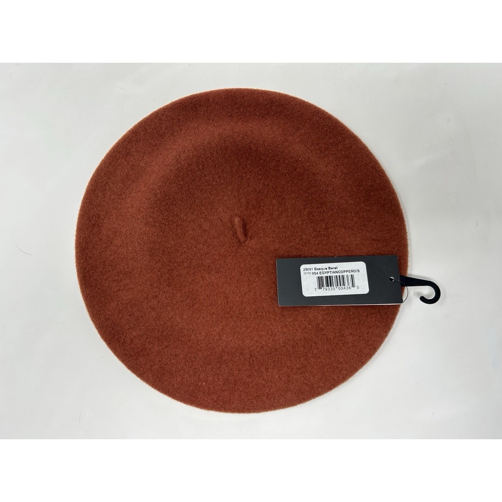 NWT Parkhurst 100% WOOL Basque Beret Hat • Style 25001 • Egyptian Copper